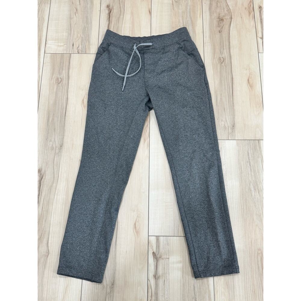 Men's Lululemon Heather Gray Drawstring Athletic Pants Pockets Small